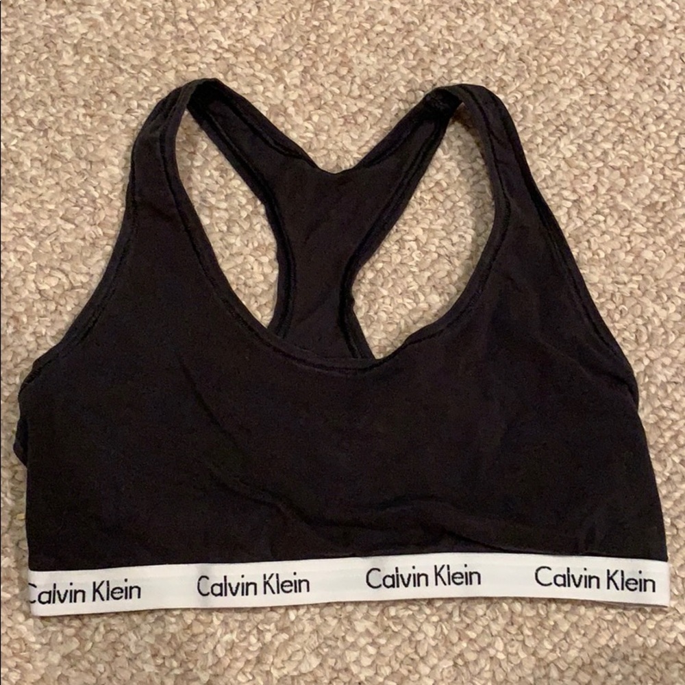 Calvin Klein Racerback Cotton Sports Bra
